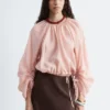 Voluminöse Bluse mit Bindedetails Voluminöse Bluse mit Bindedetails