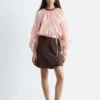 Voluminöse Bluse mit Bindedetails Voluminöse Bluse mit Bindedetails