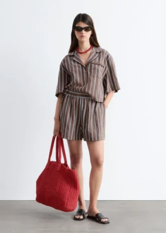 Voluminöse Shorts im Boxer-Stil