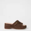 Wildleder-Plateausandalen