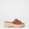 Wildleder-Plateausandalen