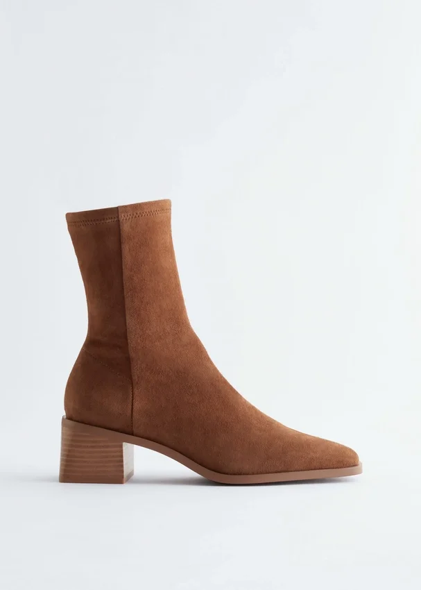 Wildleder-Socken-Stiefel Wildleder-Socken-Stiefel