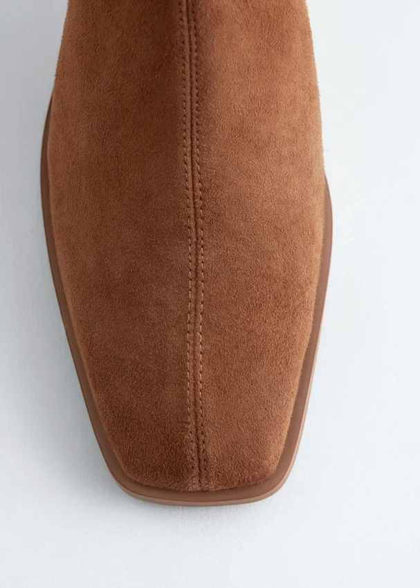 Wildleder-Socken-Stiefel Wildleder-Socken-Stiefel