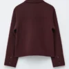 Wolljacke mit Kragen