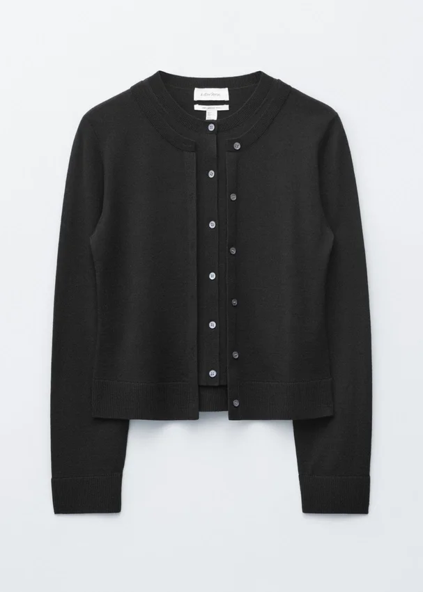 Zeilagige Cardigan aus Merinowolle Zeilagige Cardigan aus Merinowolle