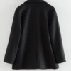 Zweireihiger Peacoat aus Wolle Zweireihiger Peacoat aus Wolle