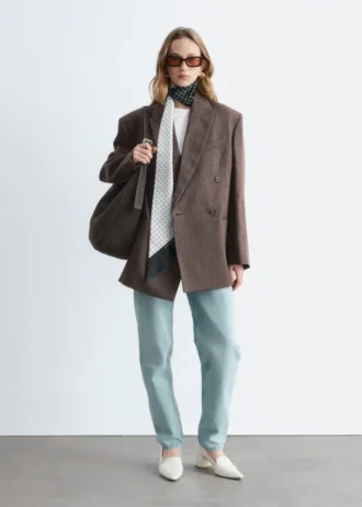 Zweireihiger Woll-Blazer